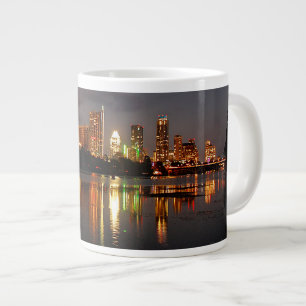 Ladybird Lake Austin Texas Night Skyline Jumbo-Tasse
