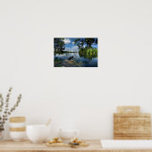 Ladybird Lake / Austin Texas Skyline 3 Poster (Küche)