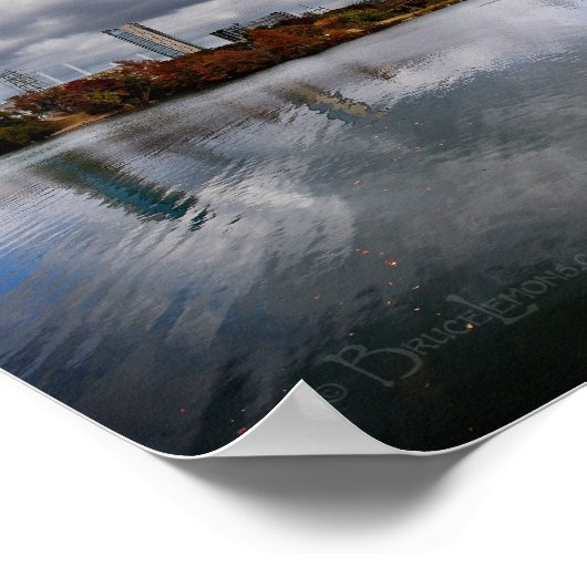 Ladybird Lake - Austin Texas Skyline 4 Poster (Ecke)