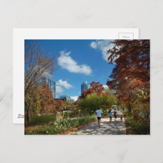 Ladybird Lake Butler Running Trail - Austin, Texas Postkarte (Vorne/Hinten)