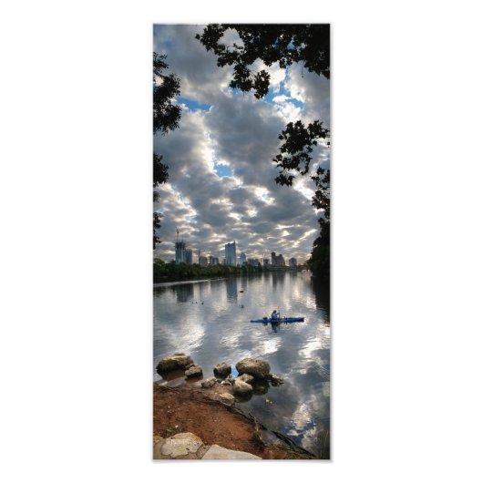 Ladybird Lake Kayak - Skyline - Austin Texas Fotodruck (Vorne)