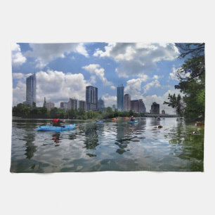 Ladybird Lake Kayaks and Dog Park - Austin, Texas Handtuch
