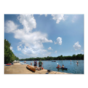 Ladybird Lake Rowing Dock - Austin Texas Fotodruck