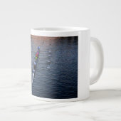 Ladybird Lake Rowing Scully Sunset - Austin Texas Jumbo-Tasse (Vorderseite Rechts)