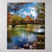 Ladybird Lake Running Trail Bridge - Austin, Texas Poster (Vorne)