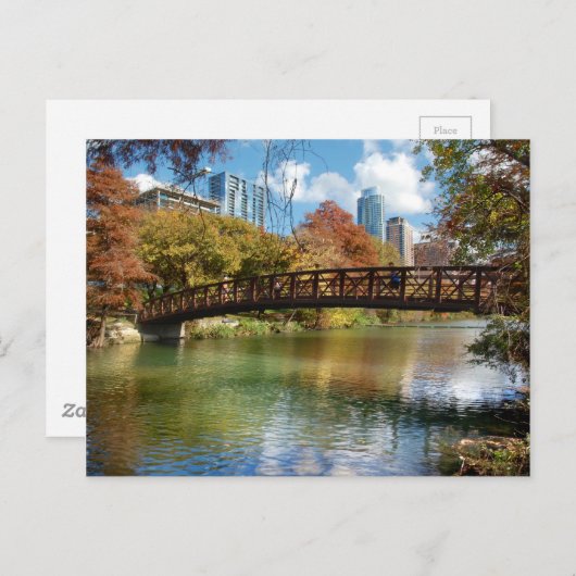 Ladybird Lake Running Trail Bridge - Austin, Texas Postkarte (Vorne/Hinten)