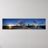 Ladybird lake Sunset in Austin, Texas Poster (Vorne)