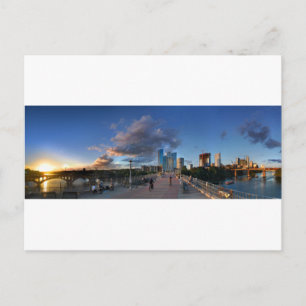 Ladybird lake Sunset in Austin, Texas Postkarte