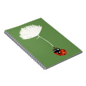 Ladybird, Niedliches rotes Ladybug SpiralNotebook Notizblock (Rechte Seite)