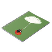 Ladybird, Niedliches rotes Ladybug SpiralNotebook Notizblock (Linke Seite)