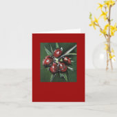 Ladybird Note card - Red Karte (Gelbe Blume)