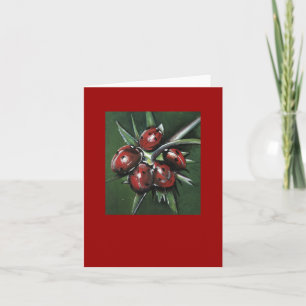 Ladybird Note card - Red Karte