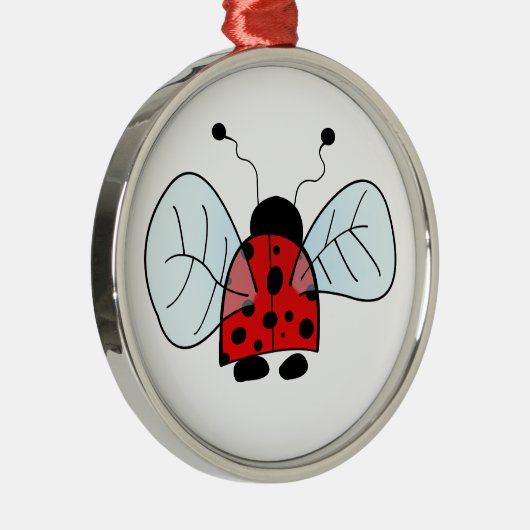 Ladybird Ornament Aus Metall (Rechts)