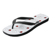 Ladybird Pattern Flip Flops Badesandalen (Schrägansicht)