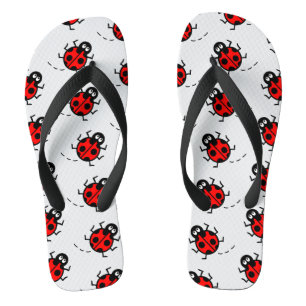 Ladybird Pattern Flip Flops Badesandalen