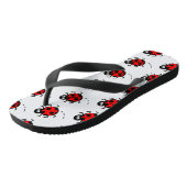 Ladybird Pattern Flip Flops Badesandalen (Schrägansicht)