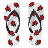 Ladybird Pattern Flip Flops Badesandalen (Fußbett)