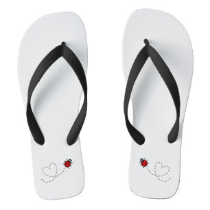 Ladybird Pattern Flip Flops Badesandalen
