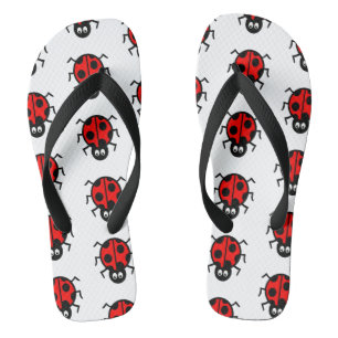 Ladybird Pattern Flip Flops Badesandalen