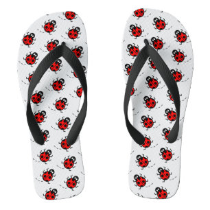 Ladybird Pattern Flip Flops Badesandalen