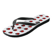 Ladybird Pattern Flip Flops Badesandalen (Schrägansicht)