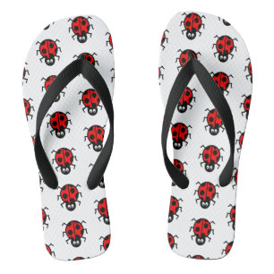 Ladybird Pattern Flip Flops Badesandalen