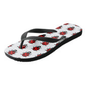 Ladybird Pattern Flip Flops Badesandalen (Schrägansicht)