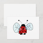Ladybird RSVP Karte (Vorne/Hinten)