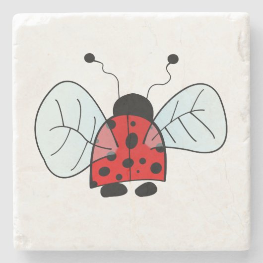 Ladybird Steinuntersetzer (Vorderseite)