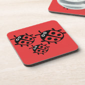 Ladybird und Ladybug Getränkeuntersetzer (Linke Seite)