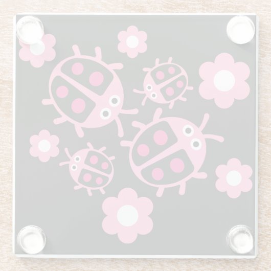Ladybird und Ladybug Glasuntersetzer (Rückseite)