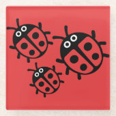 Ladybird und Ladybug Glasuntersetzer (Vorderseite)