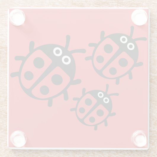 Ladybird und Ladybug Glasuntersetzer (Rückseite)