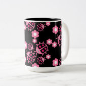 Ladybird und Ladybug Zweifarbige Tasse (VorderseiteRechts)