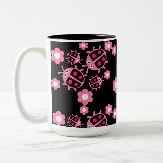 Ladybird und Ladybug Zweifarbige Tasse (Links)
