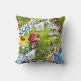 LADYBIRDS AND BUTTERFLIES THROW PILLOW KISSEN