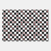 Ladybirds auf dem Schachbrett Geschenkpapier Set (Vorderseite 3)