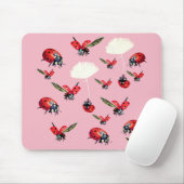 Ladybirds Custom Background Mousepad (Mit Mouse)