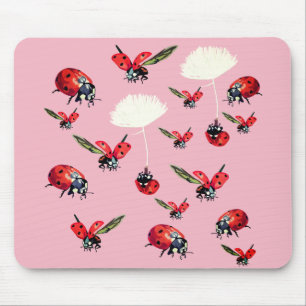 Ladybirds Custom Background Mousepad