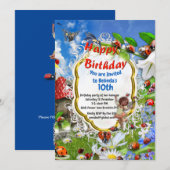 LADYBIRDS UND BUTTERFLIS EINLADUNG (Vorne/Hinten)