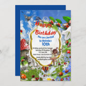 LADYBIRDS UND BUTTERFLIS EINLADUNG (Vorne/Hinten)