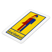 Ladyboy/Tomboy-Toilette ⚠ thailändisches ⚠ Magnet (Linke Seite)