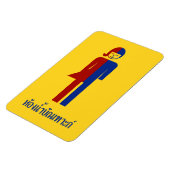 Ladyboy/Tomboy-Toilette ⚠ thailändisches ⚠ Magnet (Linke Seite)