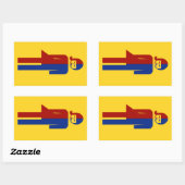 Ladyboy/Tomboy-Toilette ⚠ thailändisches ⚠ Rechteckiger Aufkleber (Blatt)