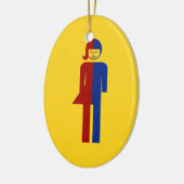 Ladyboy-/Wildfang-Toilette ⚠ thailändisches Keramik Ornament (Links)