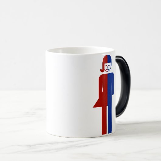 Ladyboy-/Wildfang-Toilette ⚠ thailändisches Verwandlungstasse (VorderseiteRechts)