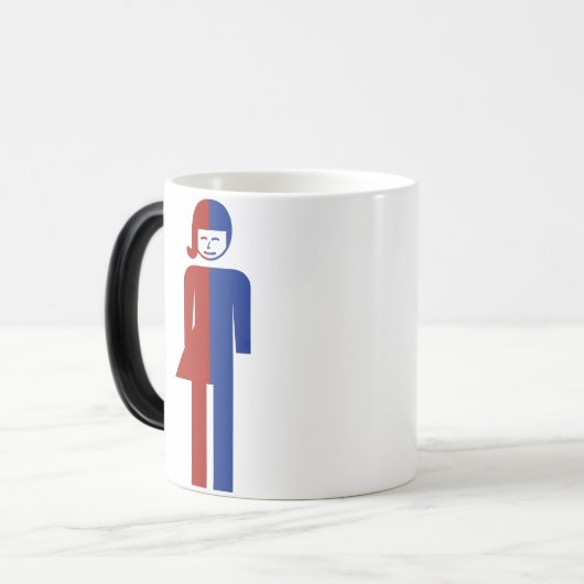 Ladyboy-/Wildfang-Toilette ⚠ thailändisches Verwandlungstasse (Vorderseite Links)