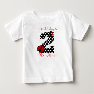 Ladybug 2. Geburtstags-Shirt Baby T-shirt