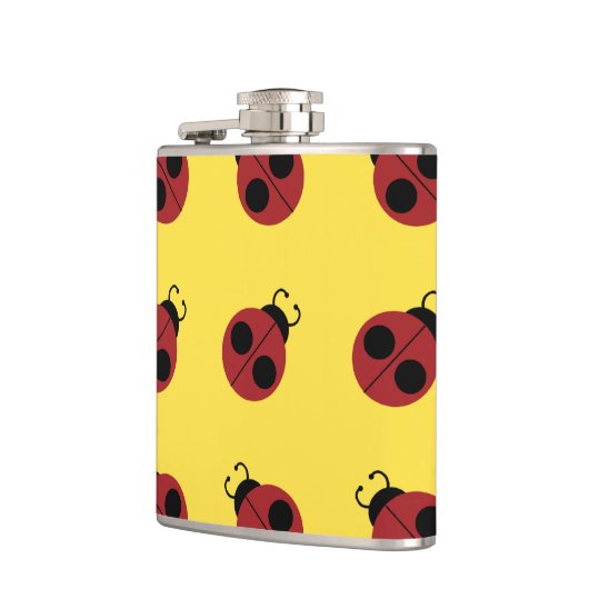 Ladybug 60er Retro cool Flachmann (Links)