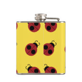 Ladybug 60er Retro cool Flachmann (Rückseite)